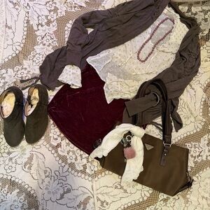 Forever 21 Purple and Gray Top